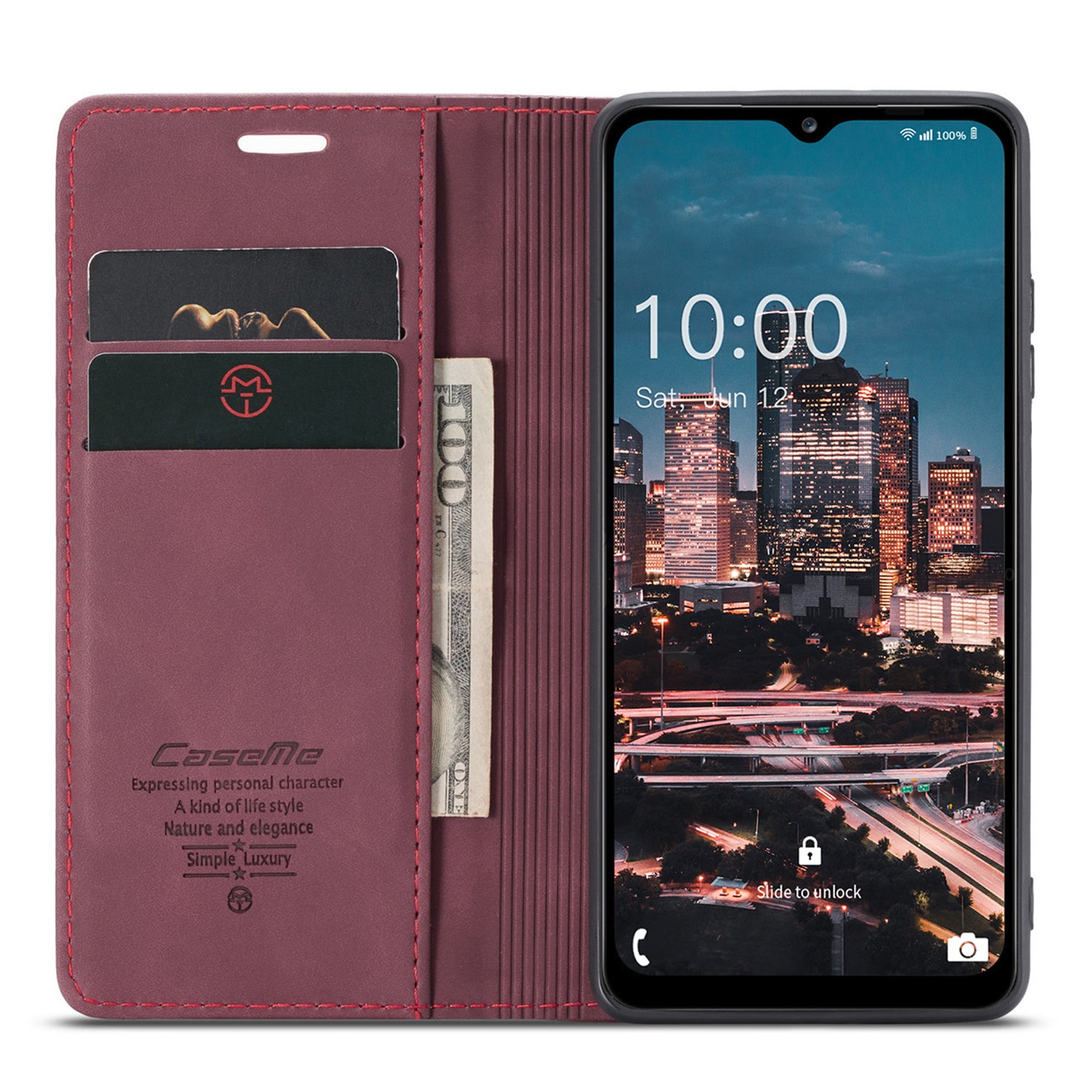 CASEME 013 Series Phone Shell pro Samsung Galaxy A24 4G PU kožené pouzdro na peněženku Flip Cover CASEME 013 Series Phone Shell pro Samsung Galaxy A24 4G PU kožené pouzdro na peněženku Flip Cover